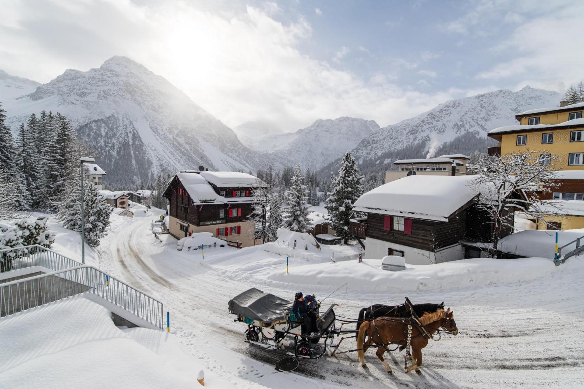 Haus Burgermeister Wohnung Tschirpen Arosa Kültér fotó